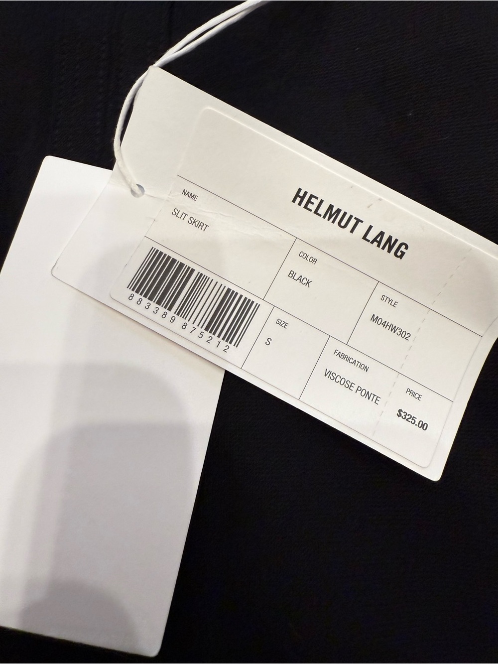 Helmut Lang NWT Midi Skirt waist zipper SMALL - Picture 2 of 6